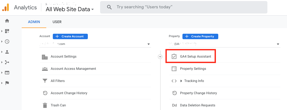 GA4 Setup Assistant for existing Universal Analytics properties