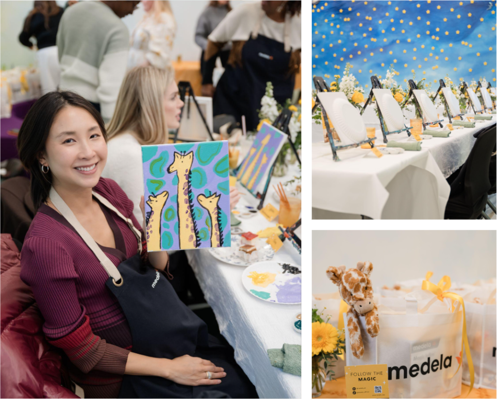 Medela paint and pump influencer event organized by CBC PR