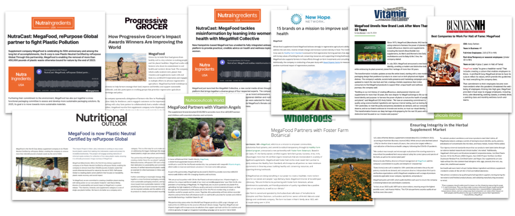 MegaFood earned media coverage resulting from CBC's corporate social responsibility PR