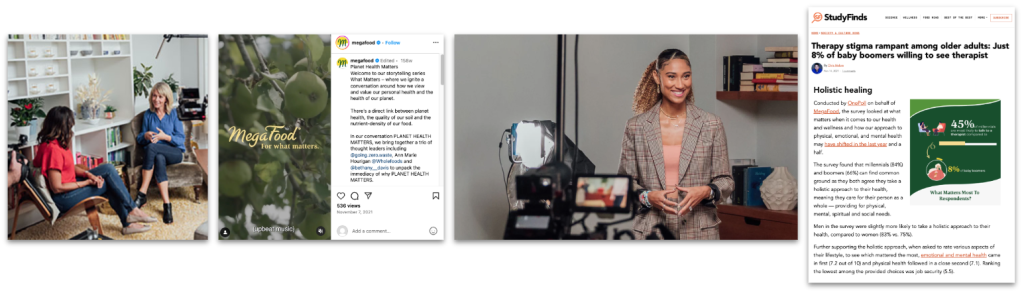 MegaFood "What Matters" social media campaign