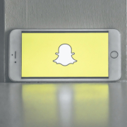 Phone displaying the Snapchat app