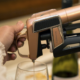 Pouring wine from a Coravin