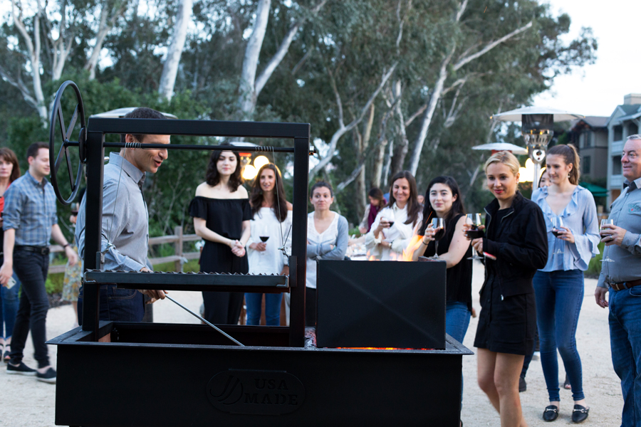 influencers and editors watching a demonstration at Culinary House