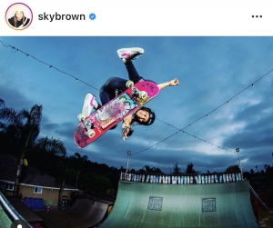 Sky Brown, professional skateboarder and ambassador for Cliff Bar