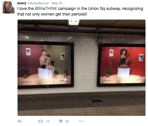 A Trans Man Stars in an Inclusive New Subway Ad for Period Underwear Brand  Thinx