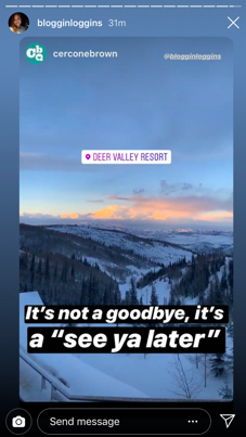 Goodbye Deer Valley social post